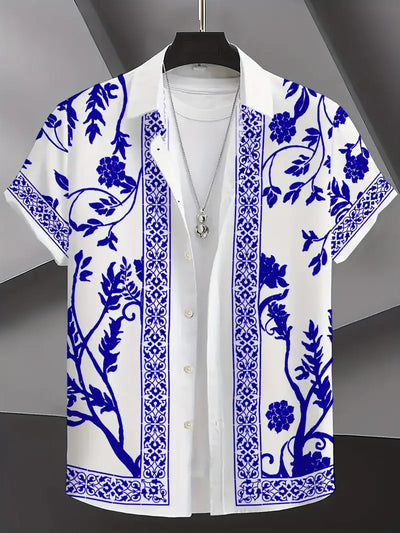 Eldon - Kurzärmeliges Hemd mit Blumendruck