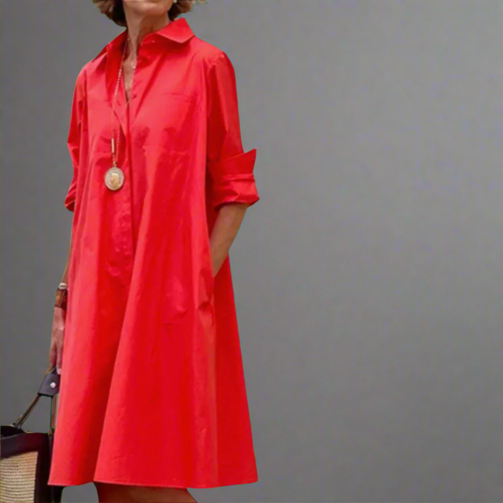 Ulricke | Handgefertigtes Premium-Kleid mit geometrischem Muster