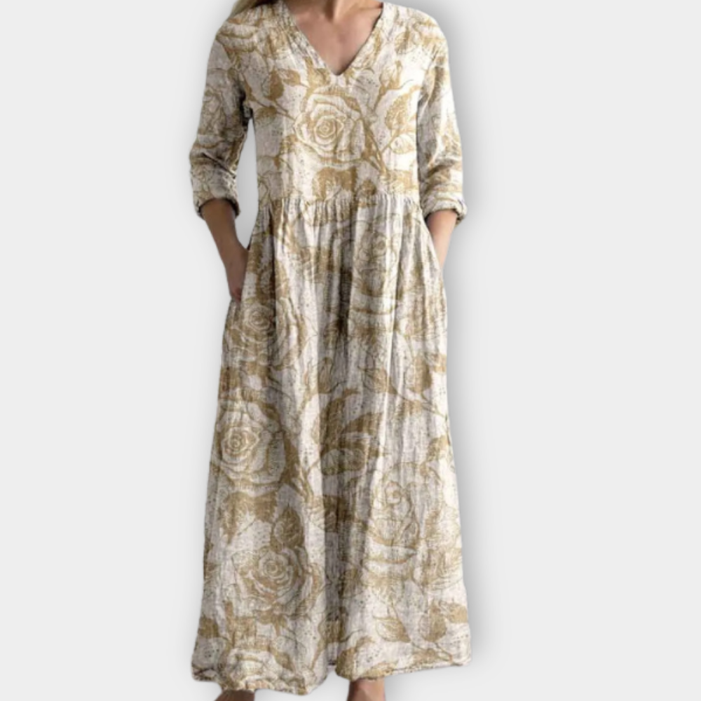 Unda | Boho Maxikleid aus weichem Premiumstoff