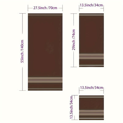 Stylisches 8-teiliges Badetuch-Set