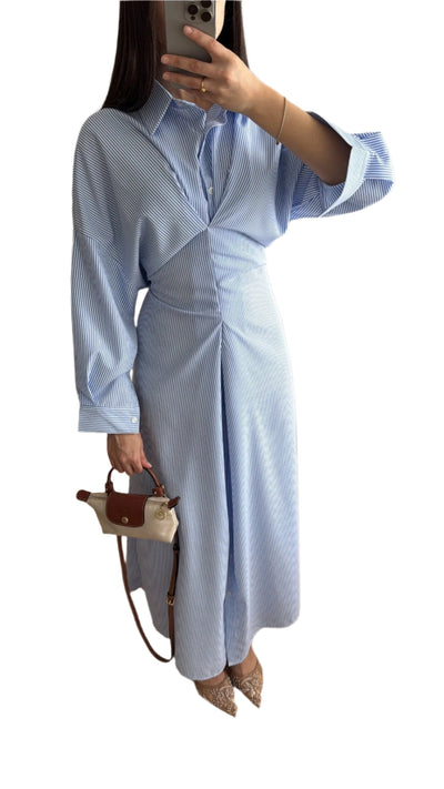 Elowen Lang Blusenkleid mit Langen Ärmeln