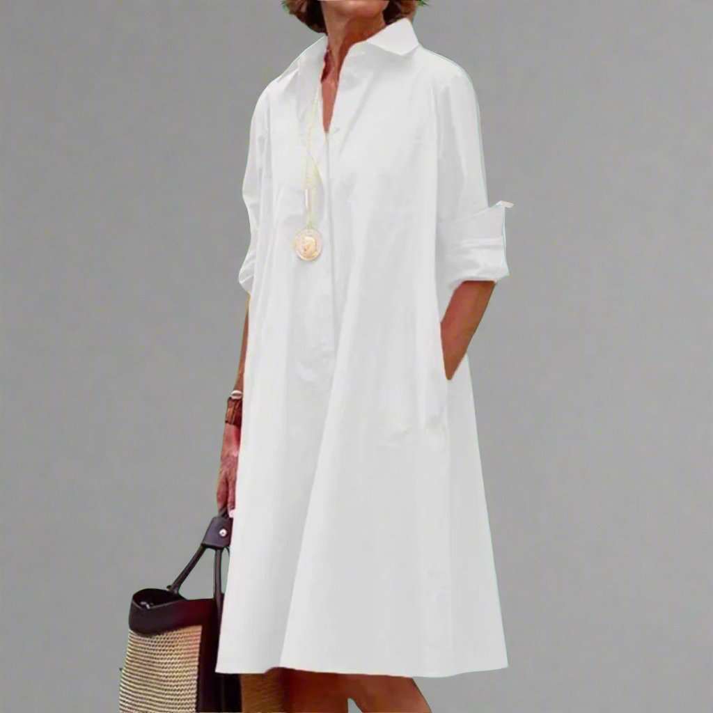 Ulricke | Handgefertigtes Premium-Kleid mit geometrischem Muster