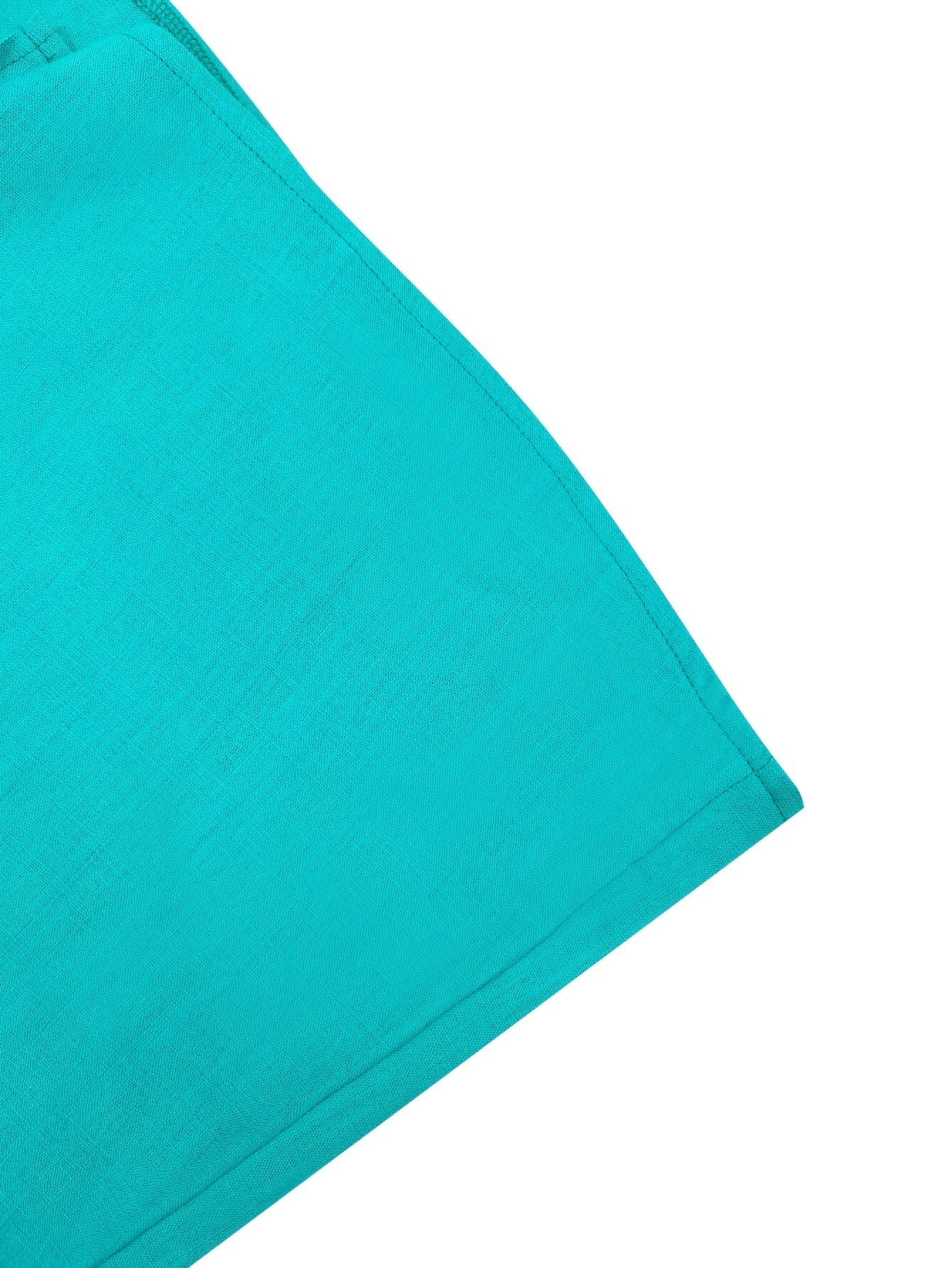 Hochwertiges Retro-Leinenhemd – Sommerbluse mit Knopfleiste