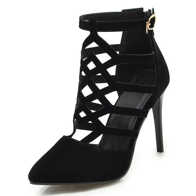 Mandy – Römische High-Heel-Schuhe mit Cutouts