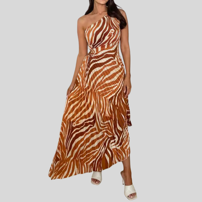 Varhilda | Fließendes Kleid mit Print