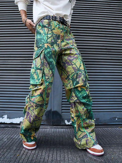 Thompson - Cargo-Jeans mit Camouflage-Print für Herren