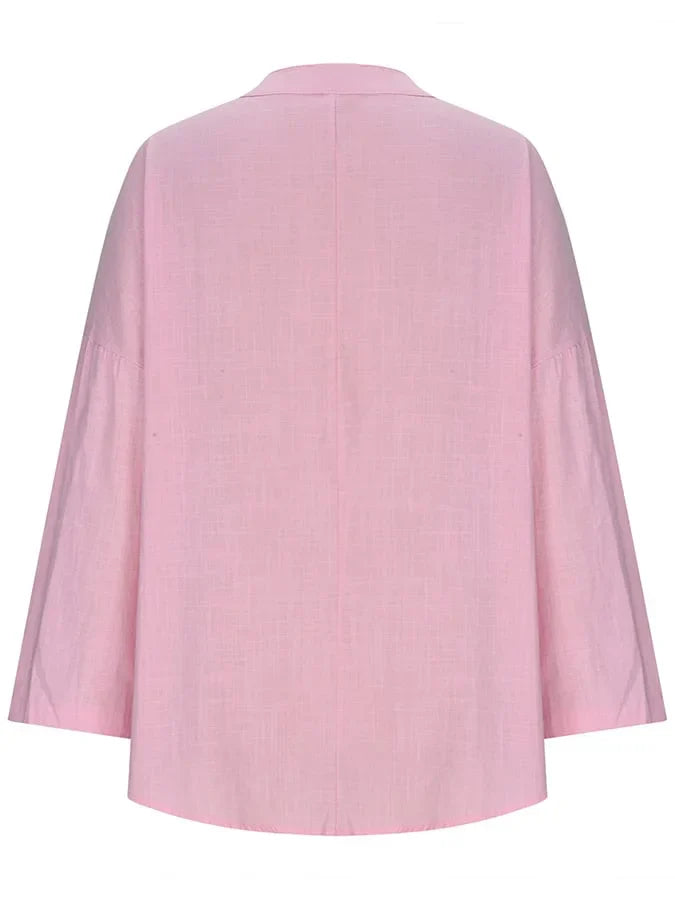 Lina – Locker sitzendes Strandshirt mit langen Ärmeln