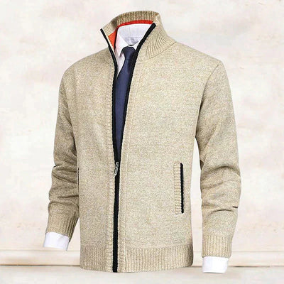 Saber Strickjacke mit Stehkragen