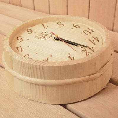 NordicHush Stille Holz Wanduhr