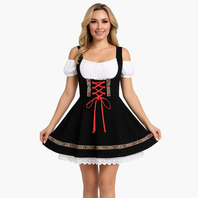 Dirndl kleid mit Spitzendetails für Damen - Oktoberfest 2025