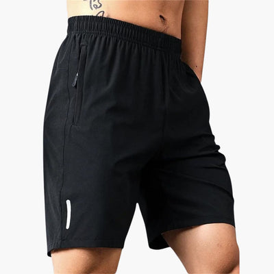 Herren Sommer Shorts aus Ice Silk mit Reißverschlusstaschen