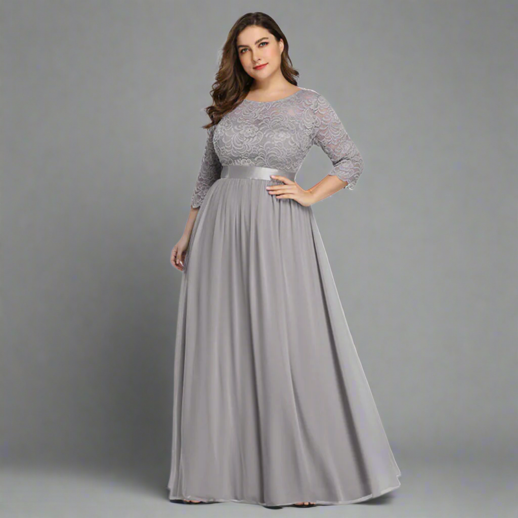 Anneliese | Premium Kleid mit Spitze für elegante Kurven