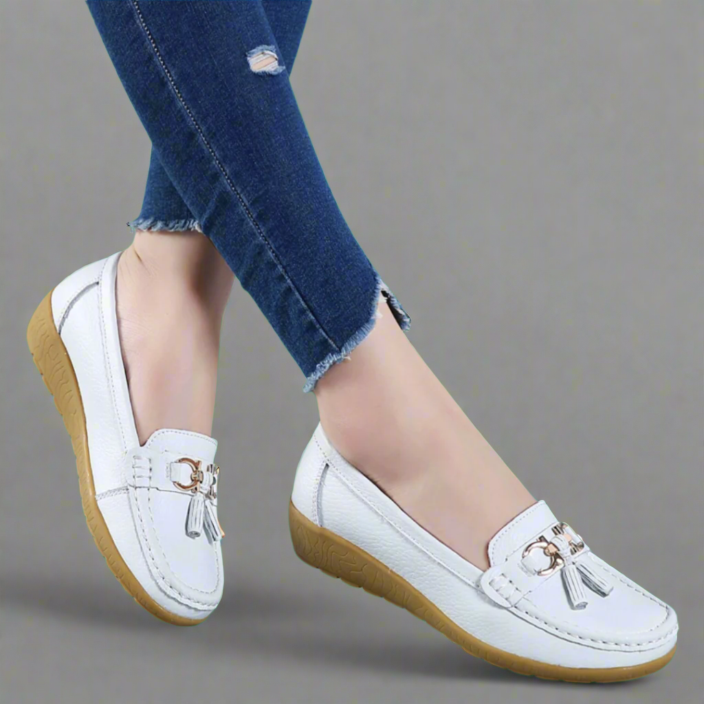 Adeltraut | Handgefertigte bequeme Ledermokassins