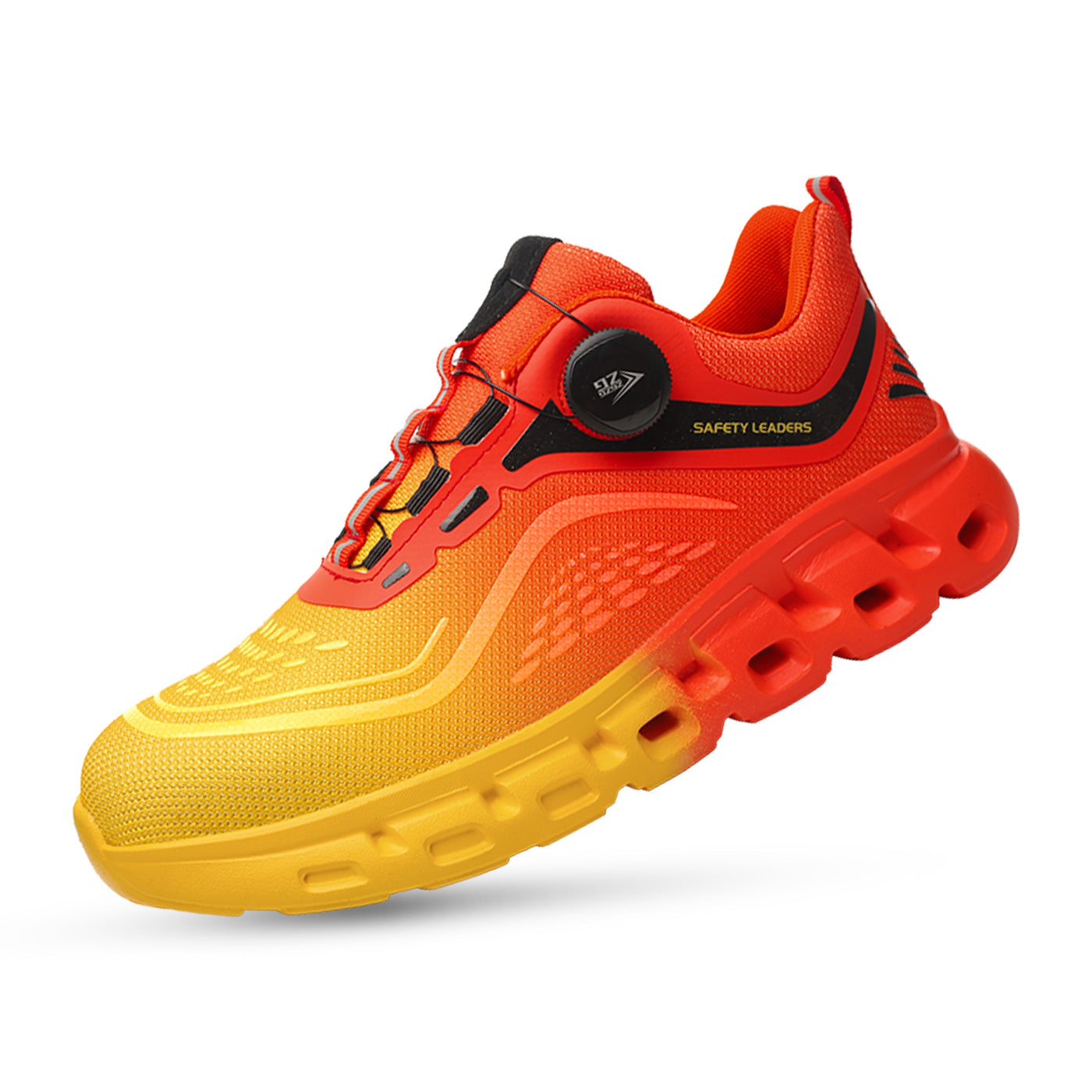 Fanmalls S3 Sicherheitsschuhe mit Stahlkappe-Drehschnalle