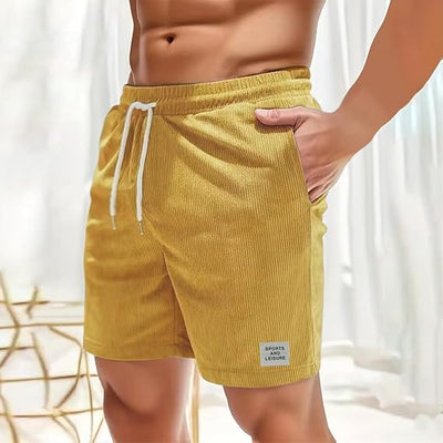 Lonie - Elastische Cord-Shorts mit Kordelzug für Herren