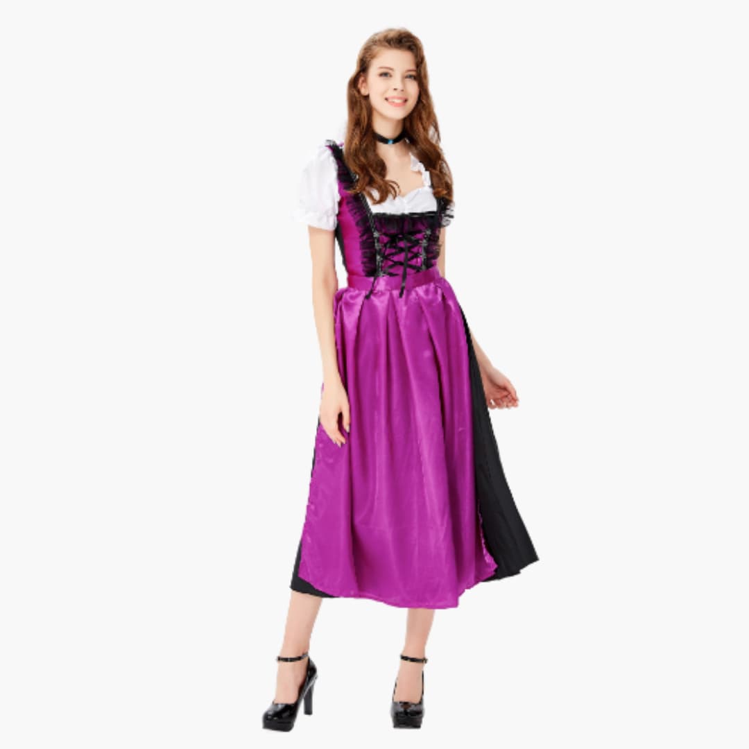 Besticktes Dirndl kleid für Damen - Oktoberfest 2025