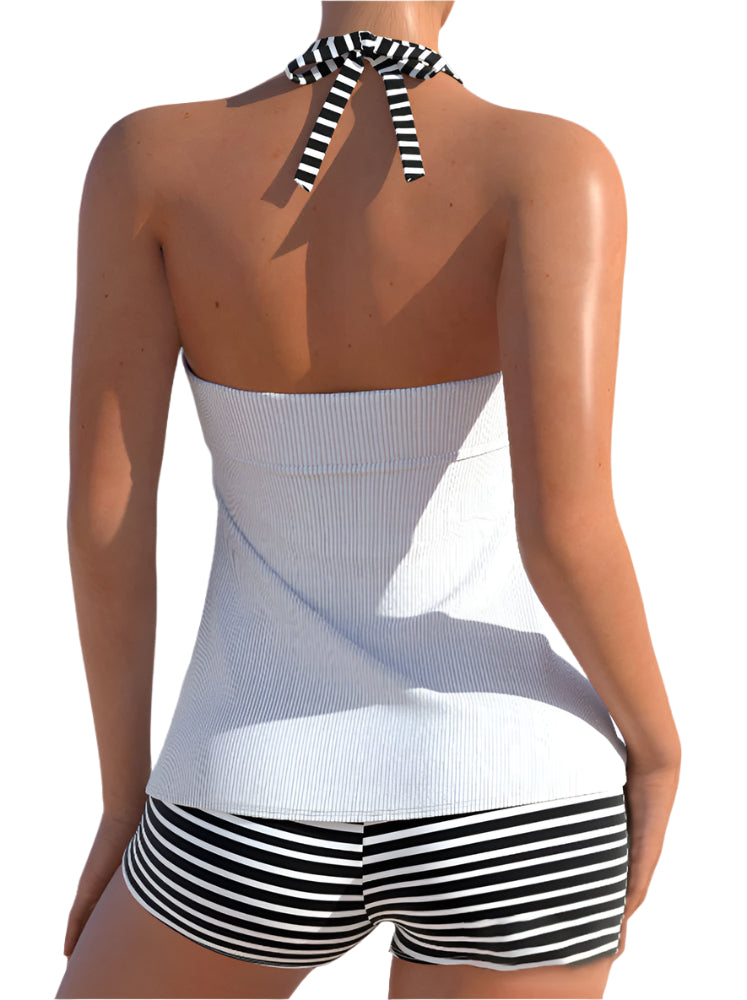 AquaChic Halter Tankini Set