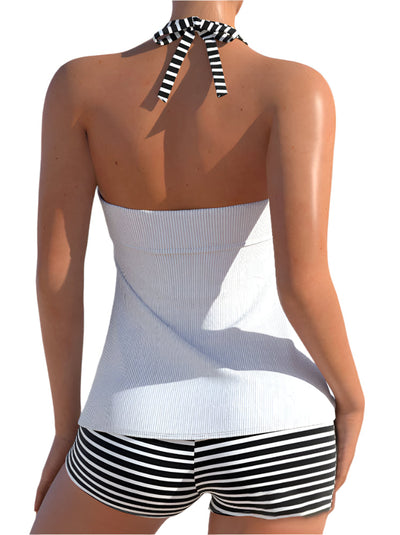AquaChic Halter Tankini Set