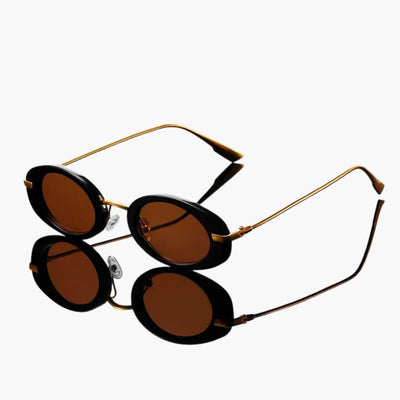 Damen Sonnenbrille mit runden Gläsern und UV-Schutz