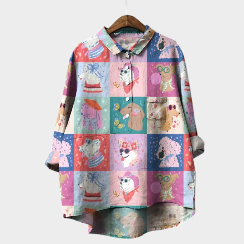 Hannelore | Oversize-Bluse mit fröhlichem Komfort