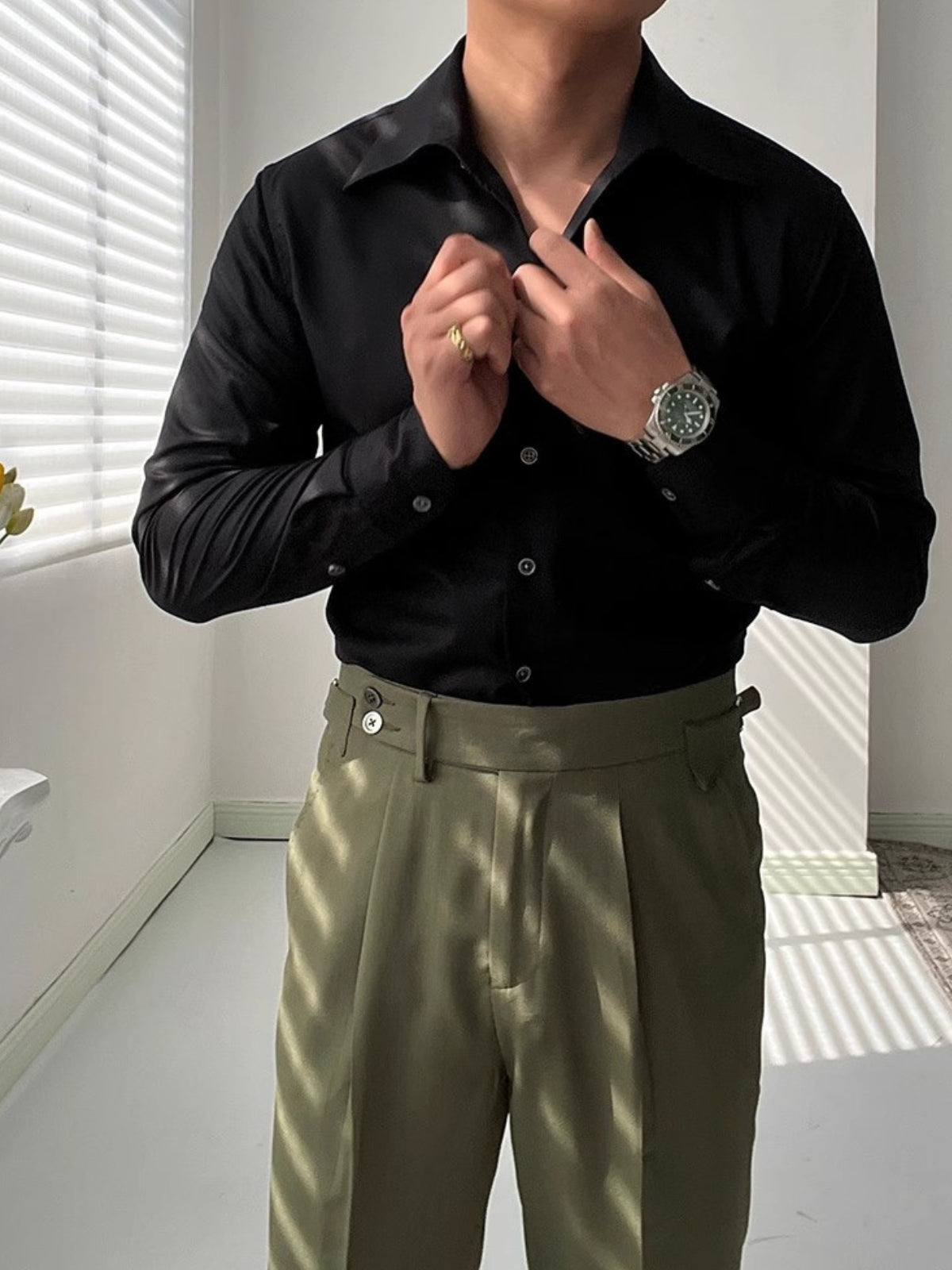 Adrian ™ | Italienisches Sport V-Ausschnitt Bambus-Shirt