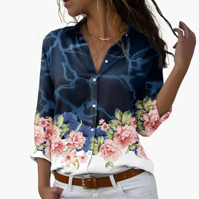 Sommer Top für Damen mit Blumenprint - Lässig & Modern