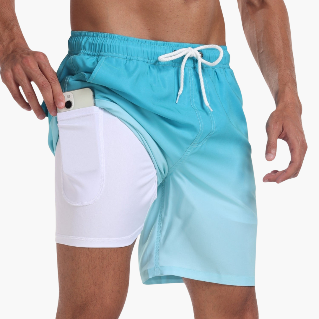 Schnelltrocknende Shorts - Herren Stretch-Shorts mit Innenslip