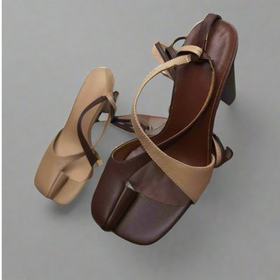Zunilda | Elegante Tabi-Sandalen mit Hohem Absatz
