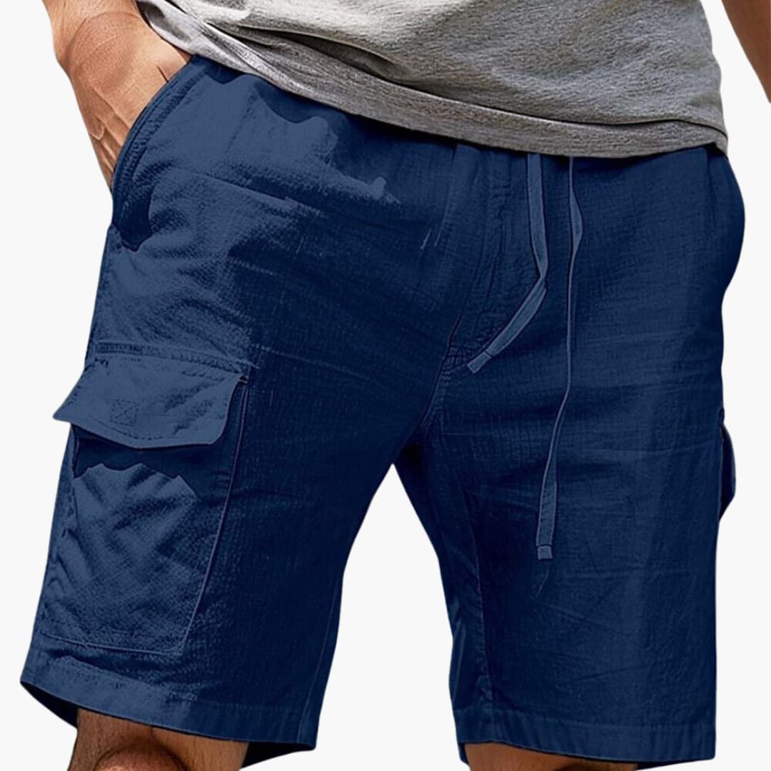 Herren Cargo Shorts mit Taschen aus Sommerstoff
