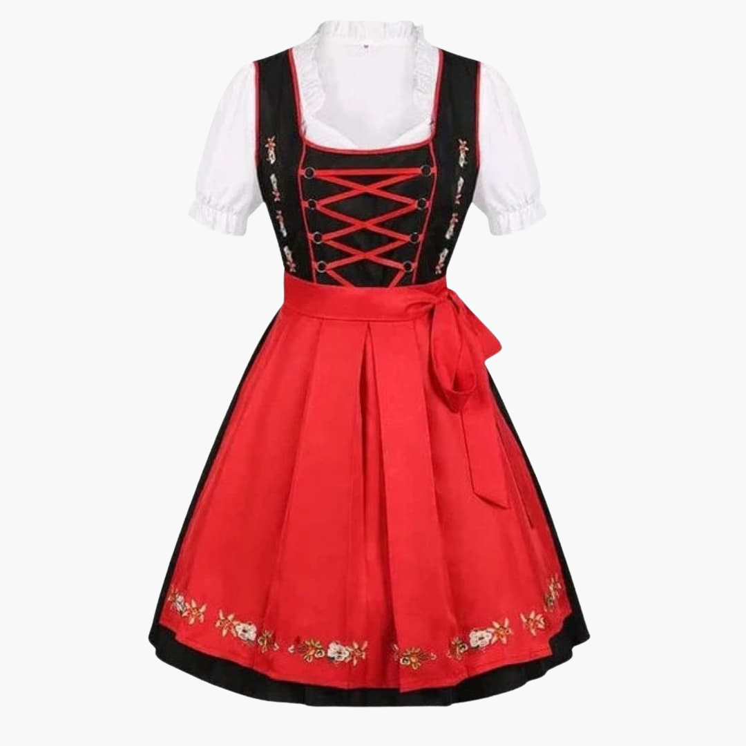 Spitzen-Dirndl kleid für Damen - Oktoberfest 2025