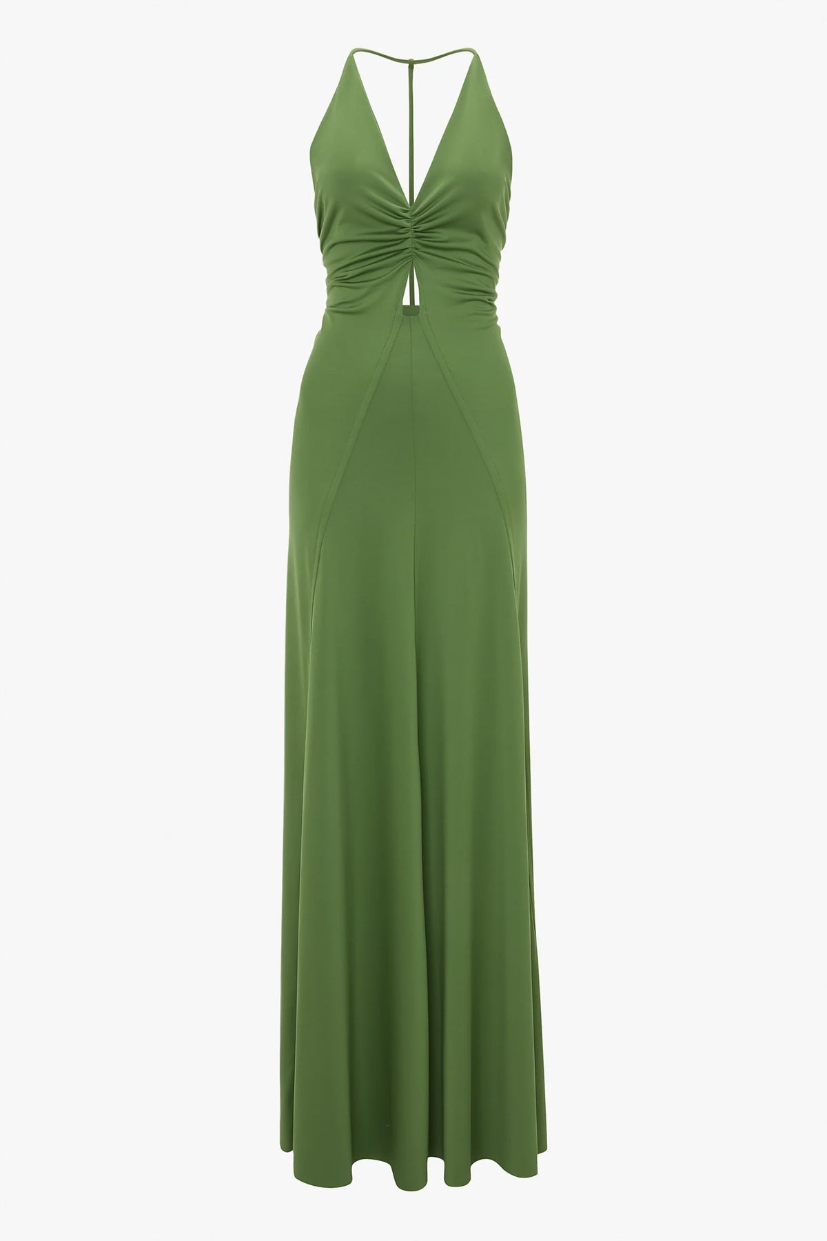 Celeste V-Ausschnitt Raffung Cami-Kleid