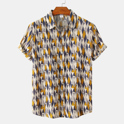 Vincent – Florales Kurzarmhemd für Herren