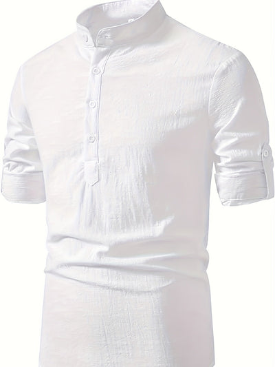 Leinenhemd für Herren – Leicht, Atmungsaktiv, Langarm, Casual & Elegant