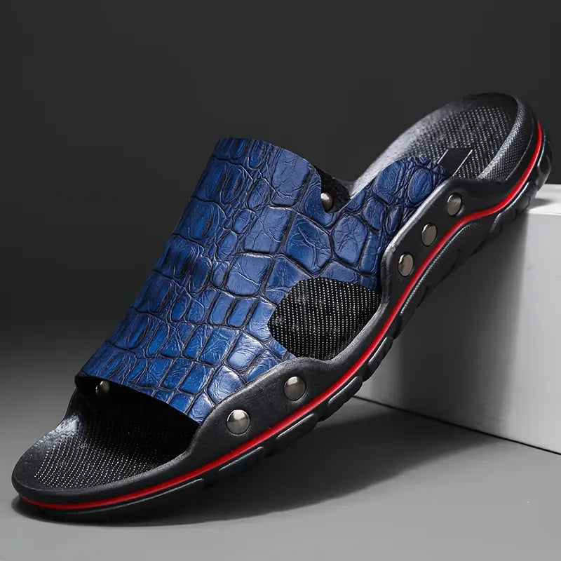 Philip - Herren Trendy Open Toe Atmungsaktive Hausschuhe