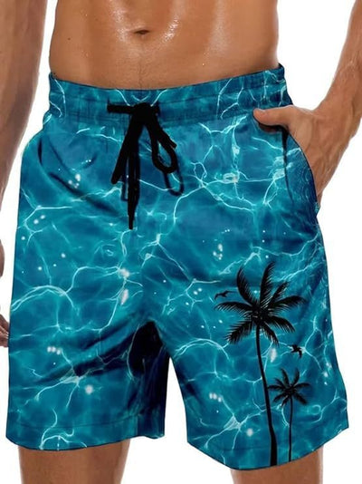 Philip – 3D Gedruckte Sommer-Shorts mit Hawaii-Muster