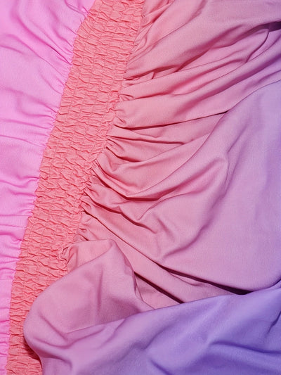 Luftiges Ärmelloses Sommerkleid – Tailliert mit Verlaufsmuster – Bequem & Stilvoll