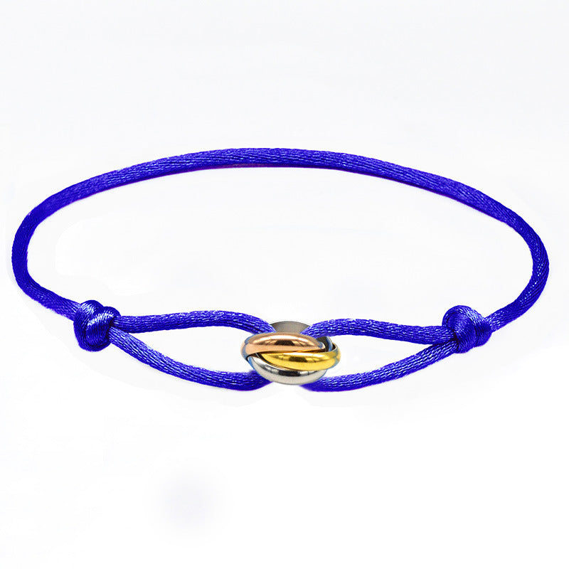 Rhys – Handgewebtes Edelstahl-Armband im Paarstil