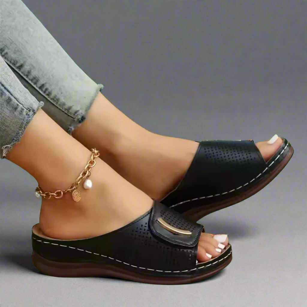 Hanna | Bequeme Keil-Sandalen für den Sommer