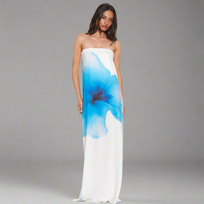 Thalwina | Sexy Blumen Maxi-Kleid für den Sommer