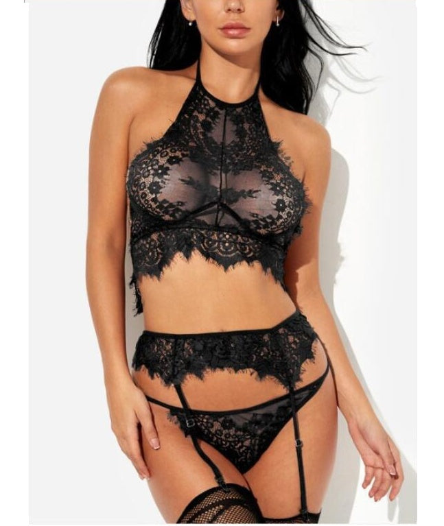 Patricia – Dreiteiliges Trägerset mit Spitzenakzenten