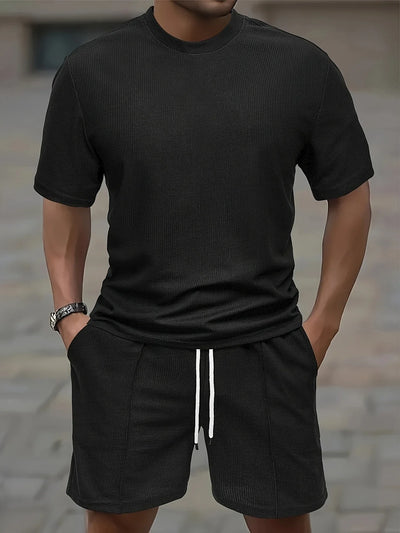 Casper - Herren-Set aus Rundhalshemd und Shorts