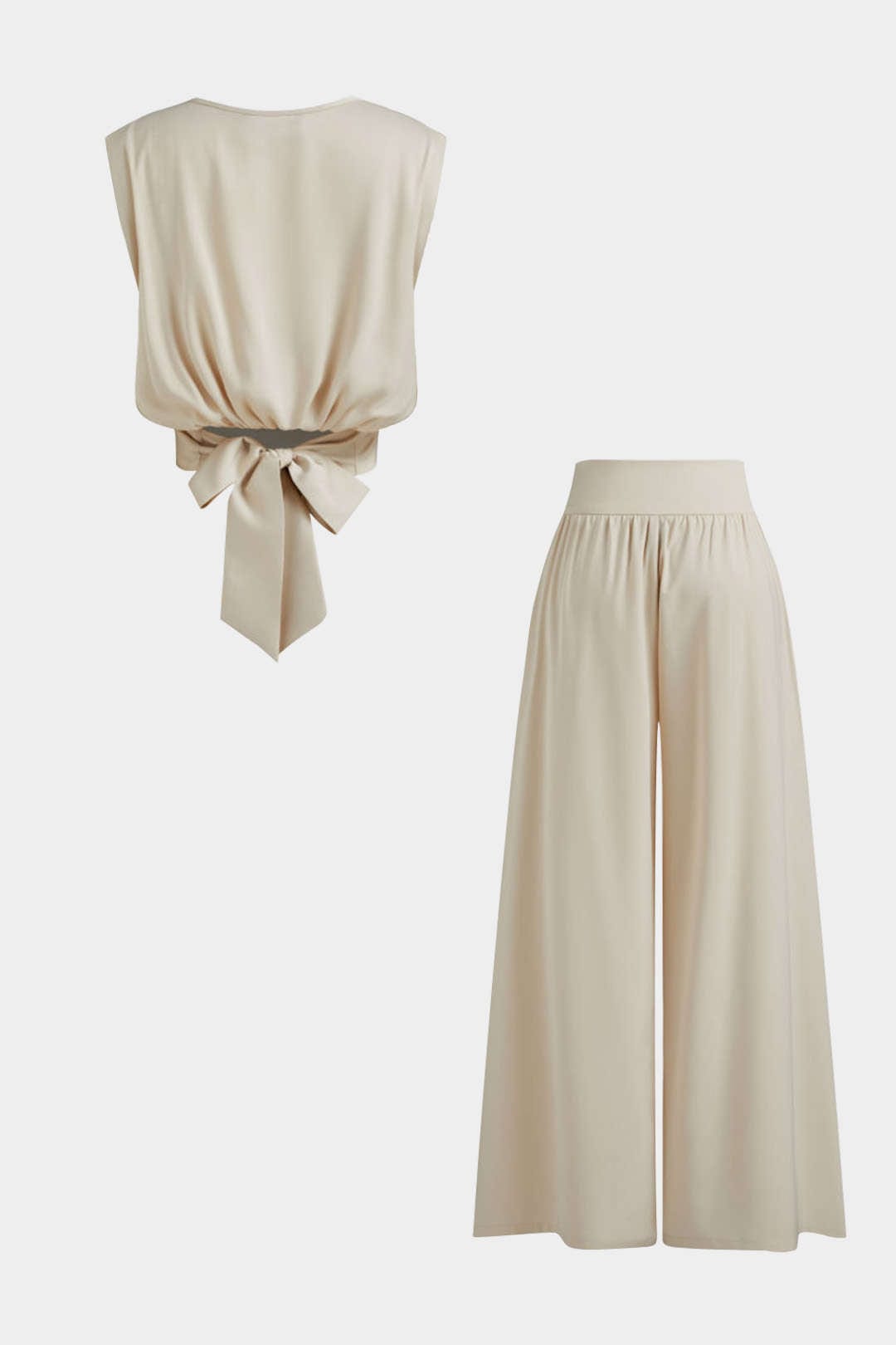 Celina | Elegantes Zweiteiler-Set mit Schleifen-Detail