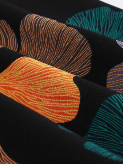 Elegantes Sommerkleid mit Blumendruck – Kurzarm, Rundhalsausschnitt, taillierter