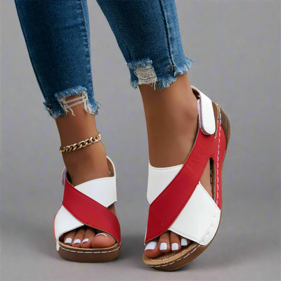 Sonnhild | Handgefertigte Premium-Sandalen in Marineblau