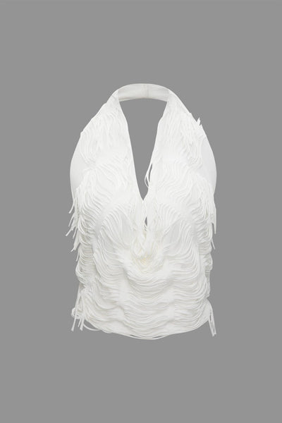 Aphrodite | Exklusives Cut-Out-Zweiteiler-Set mit Fransen-Details