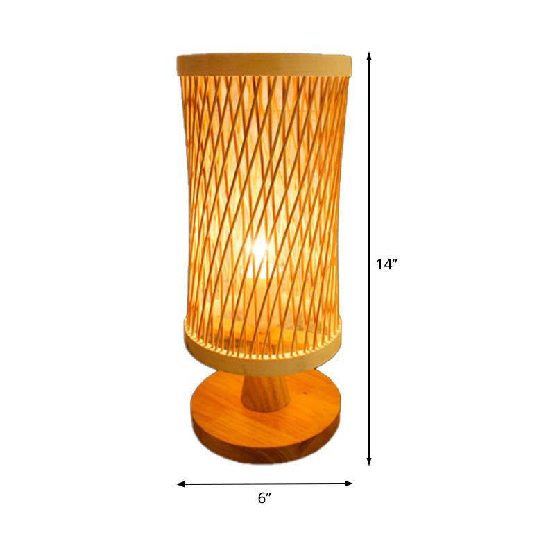 Bambloom – Einfaches beiges Bambus-Teelicht