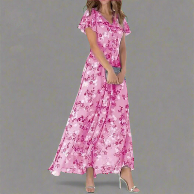 Dahlia | Glamouröses Langarmkleid