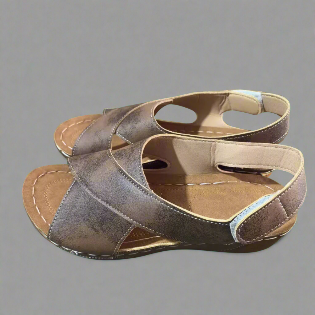 Sonnhild | Handgefertigte Premium-Sandalen in Marineblau