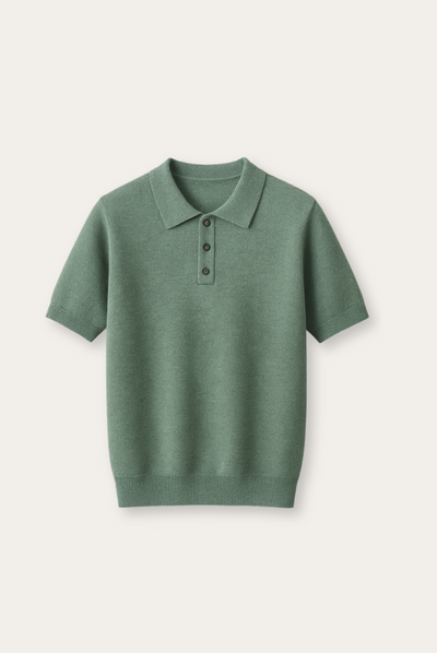 Stilvolles Herren Polo aus Kaschmir-Merinowolle – Eliano