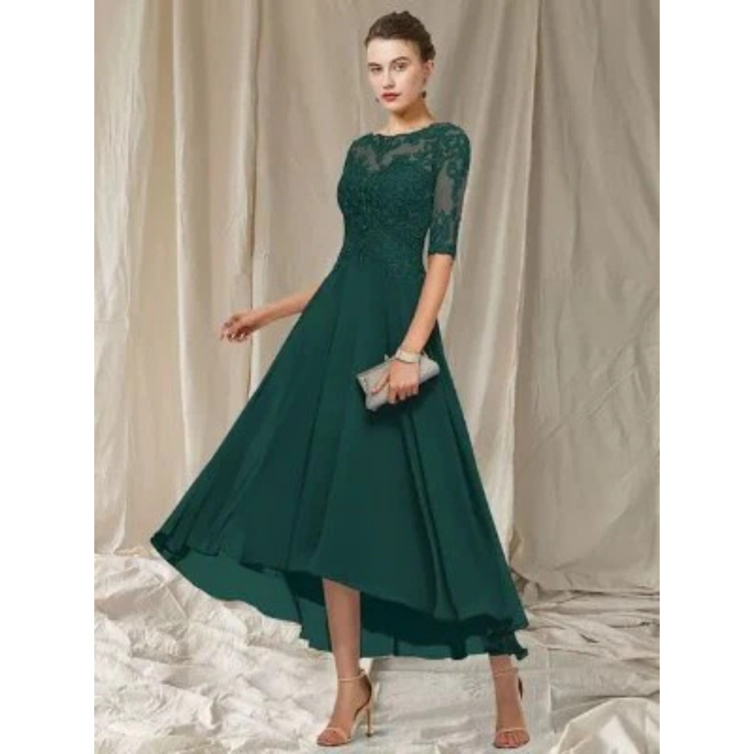 Dina - Elegantes Kleid Mit 3/4 Ärmeln Für Damen